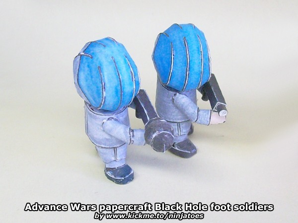 Механик Black Hole Mech (Advance Wars) paper model