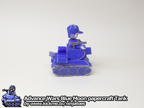 Танк Blue Moon Tank (Advance Wars) paper model