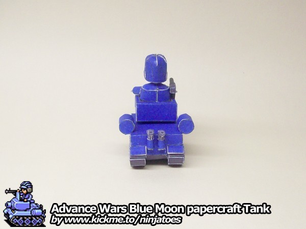 Танк Blue Moon Tank (Advance Wars) paper model