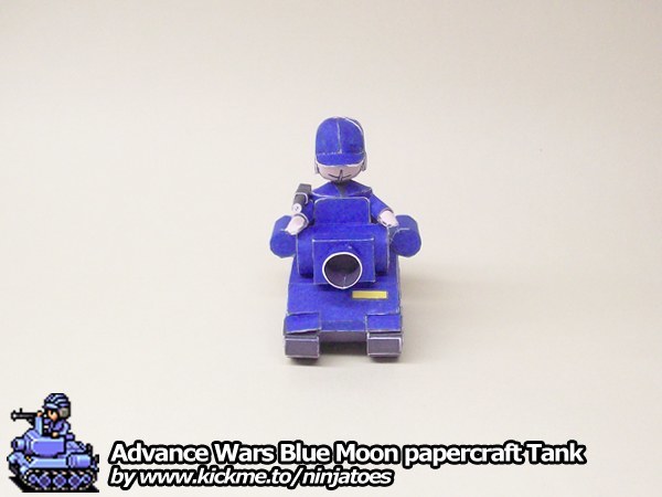 Танк Blue Moon Tank (Advance Wars) paper model