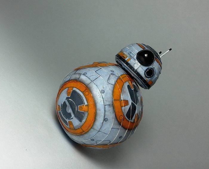 Астродроид BB-8 (Звездные войны) paper model