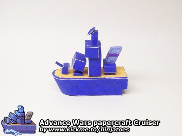 Крейсер Blue Moon Cruiser (Advance Wars) paper model