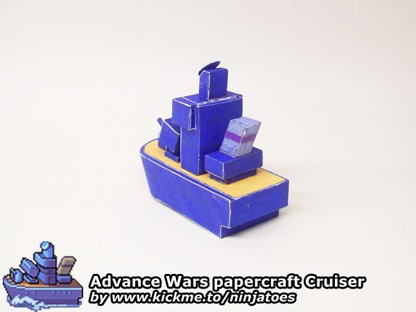 Крейсер Blue Moon Cruiser (Advance Wars) paper model