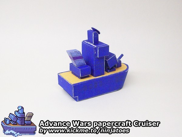 Крейсер Blue Moon Cruiser (Advance Wars) paper model