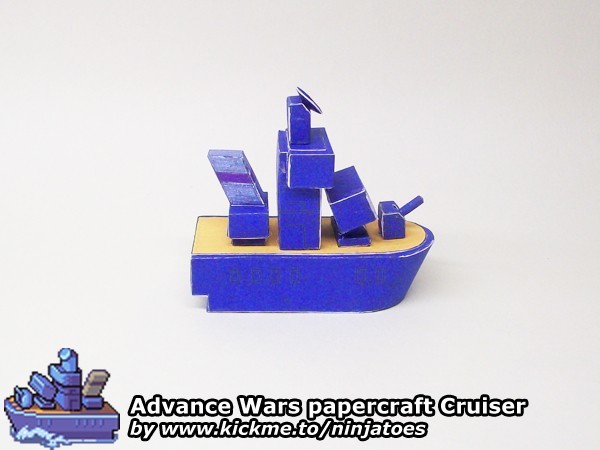 Крейсер Blue Moon Cruiser (Advance Wars) paper model