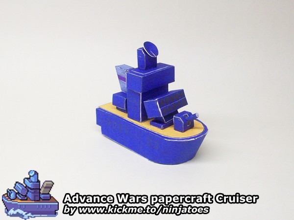Крейсер Blue Moon Cruiser (Advance Wars) paper model