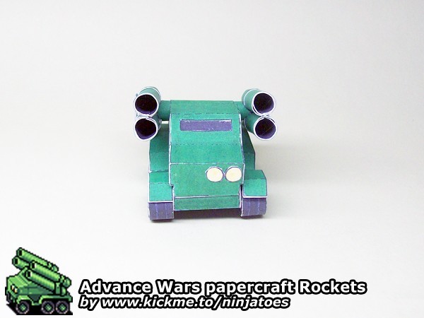 Ракетная установка Green Earth Rockets (Advance Wars) paper model