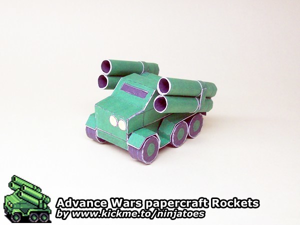 Ракетная установка Green Earth Rockets (Advance Wars) paper model