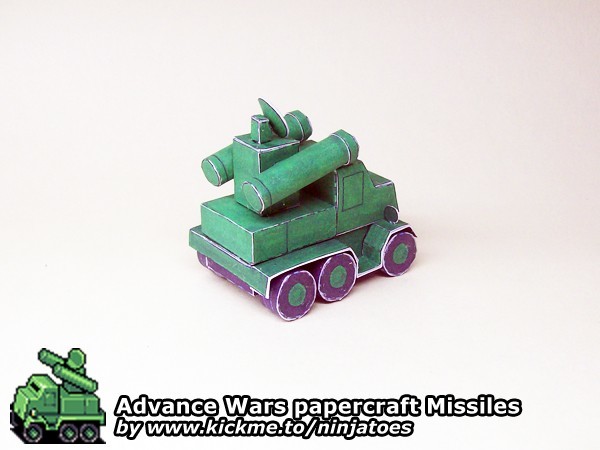 Зенитная установка Green Earth Missiles (Advance Wars) paper model