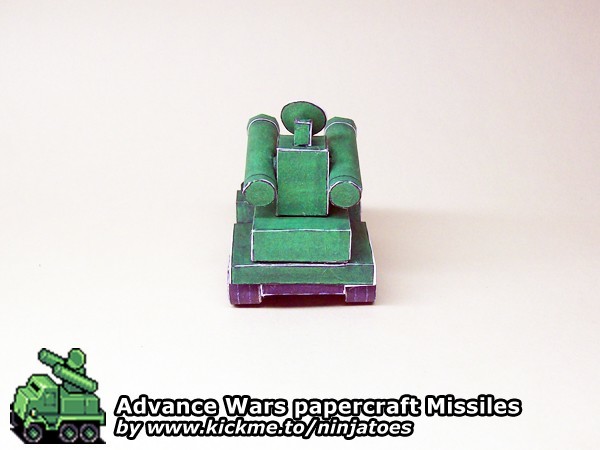 Зенитная установка Green Earth Missiles (Advance Wars) paper model