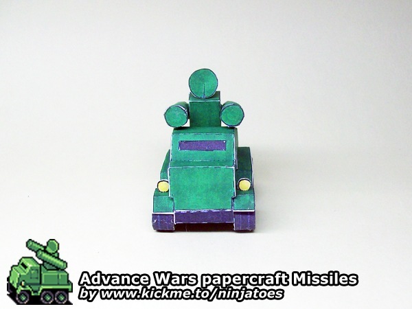 Зенитная установка Green Earth Missiles (Advance Wars) paper model
