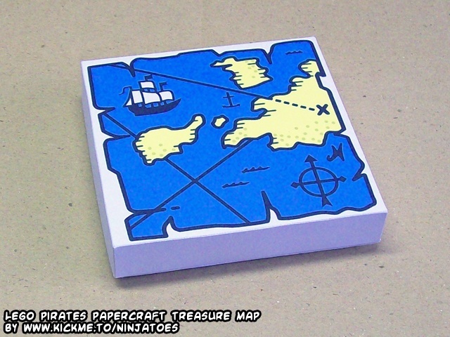 Карта сокровищ (ЛЕГО) paper model