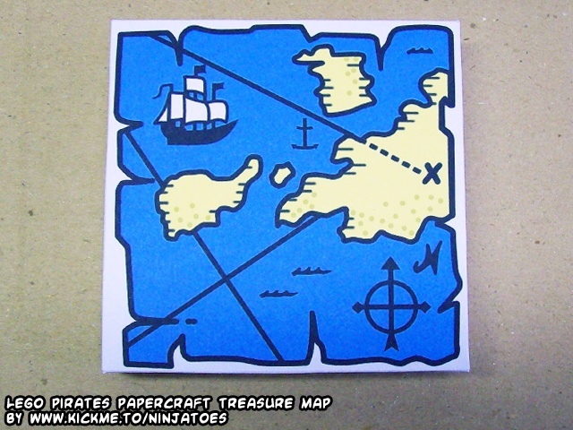 Карта сокровищ (ЛЕГО) paper model