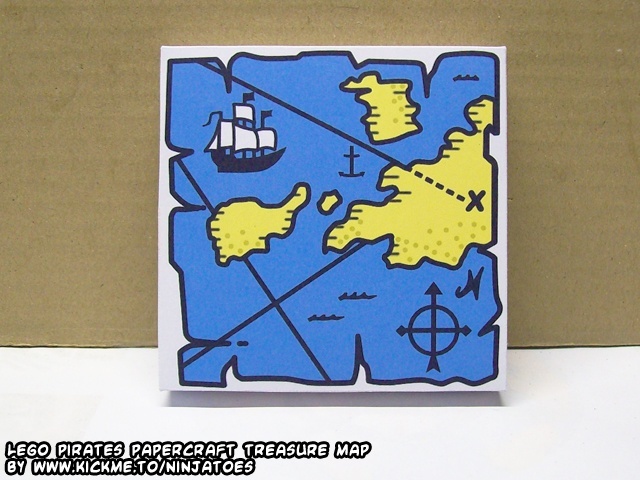 Карта сокровищ (ЛЕГО) paper model