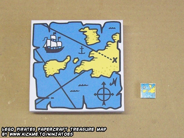 Карта сокровищ (ЛЕГО) paper model