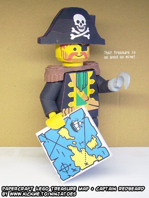 Карта сокровищ (ЛЕГО) paper model
