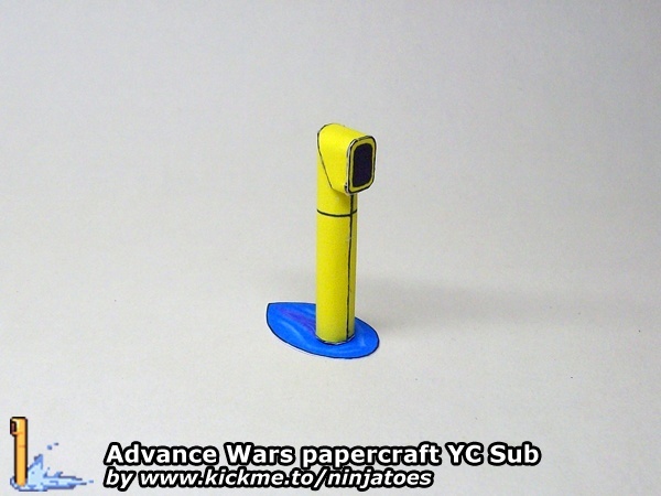 Подводная лодка Yellow Comet Sub (Advance Wars) paper model