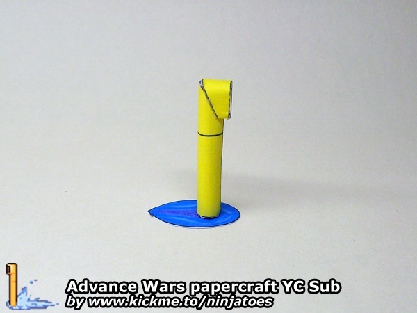 Подводная лодка Yellow Comet Sub (Advance Wars) paper model