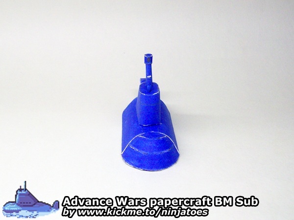 Подводная лодка Blue Moon Sub (Advance Wars) paper model