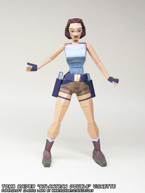Лара Крофт и Доппельгангер (Tomb Raider) paper model