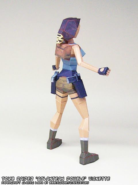 Лара Крофт и Доппельгангер (Tomb Raider) paper model