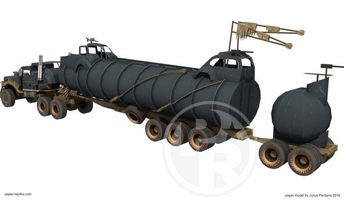 Грузовик Tatra T815 The War Rig (Безумный Макс) paper model