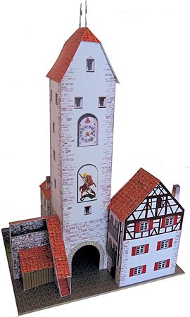 Ворота Isnyer Tor (Ванген-им-Алльгой), масштаб 1:87 paper model