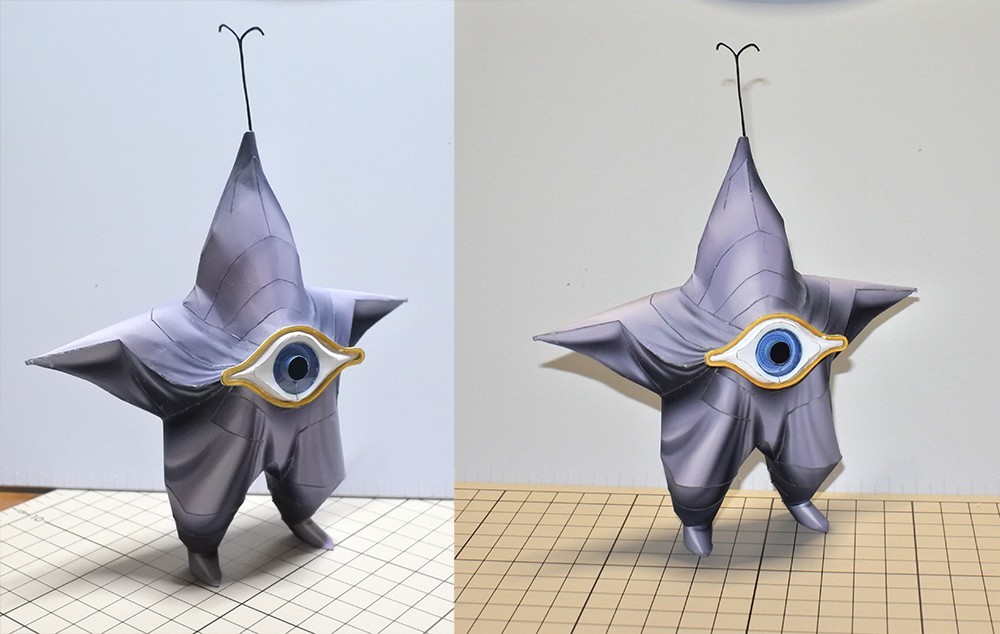 Одноглазая морская звезда (Предупреждение из космоса) paper model
