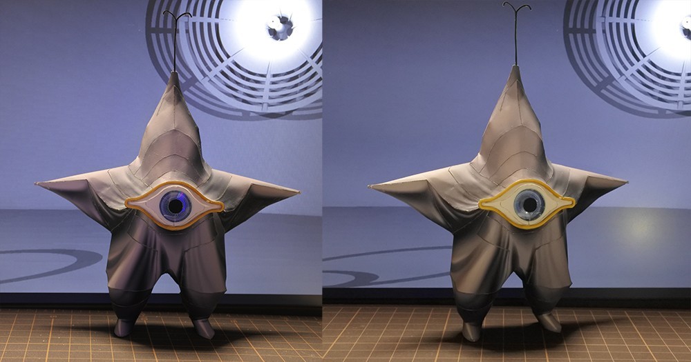 Одноглазая морская звезда (Предупреждение из космоса) paper model