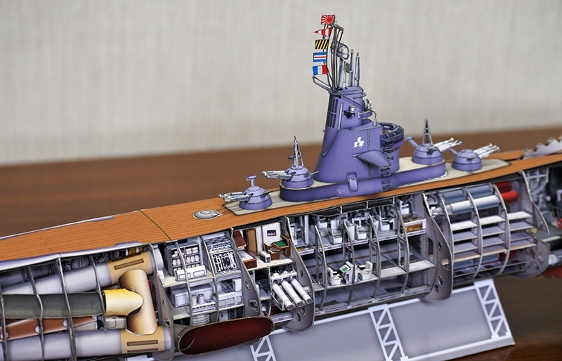 Подводная лодка Атрагон (Атрагон: Летающая суперсубмарина) paper model
