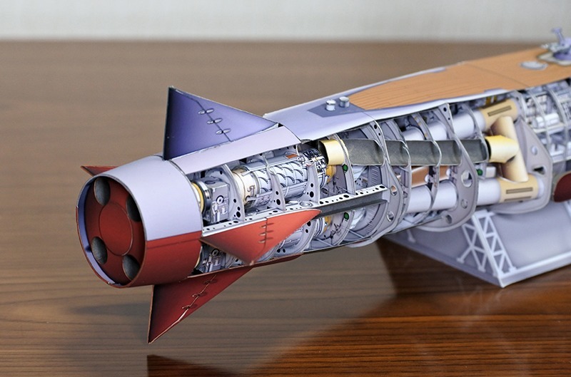 Подводная лодка Атрагон (Атрагон: Летающая суперсубмарина) paper model