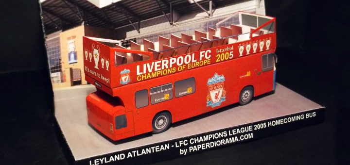 Двухэтажный автобус Leyland Atlantean ФК Ливерпуль