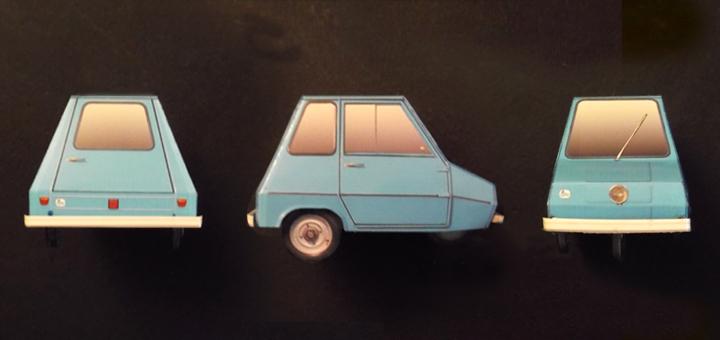 Автомобиль Casalini Sulky paper model