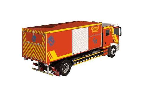 Пожарный автомобиль MAN TGM 18.340 paper model
