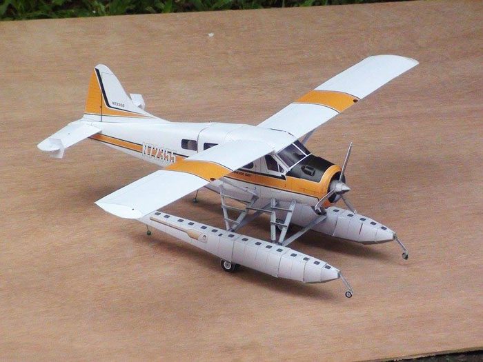 Самолет DHC-2 Beaver paper model
