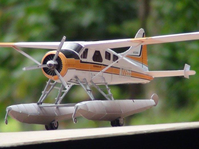 Самолет DHC-2 Beaver paper model