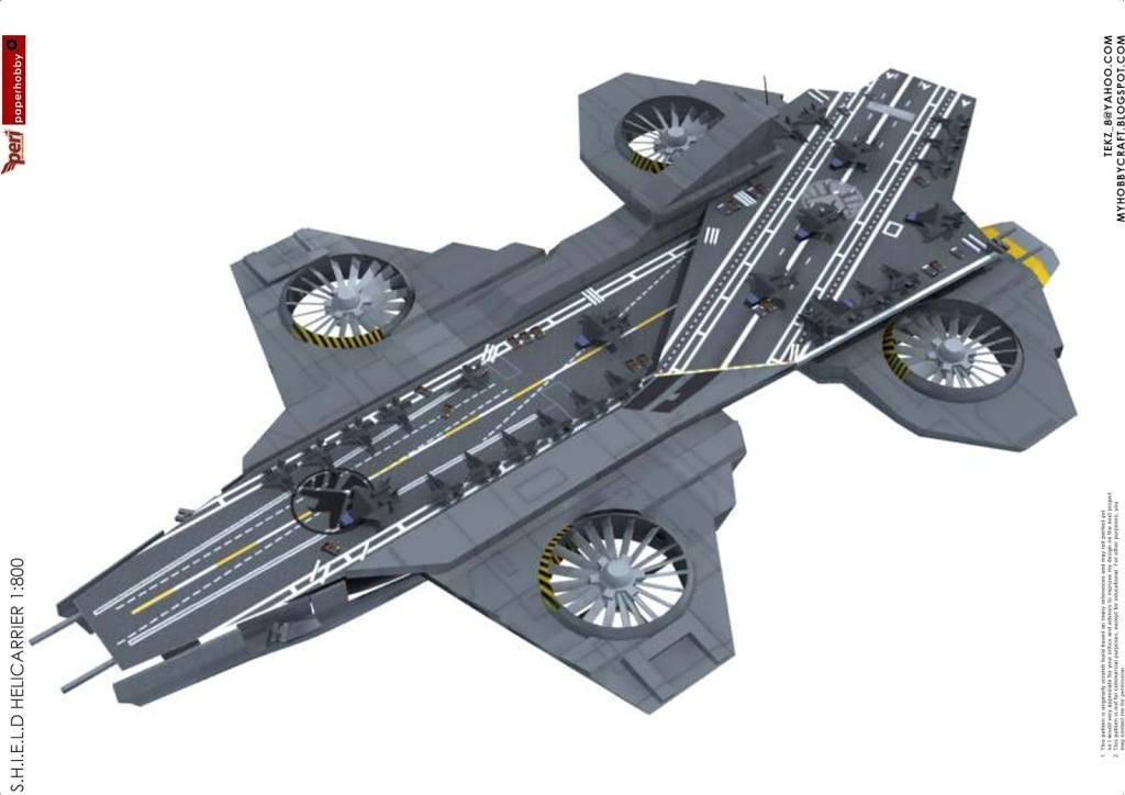 Летающий авианосец Helicarrier (Мстители)