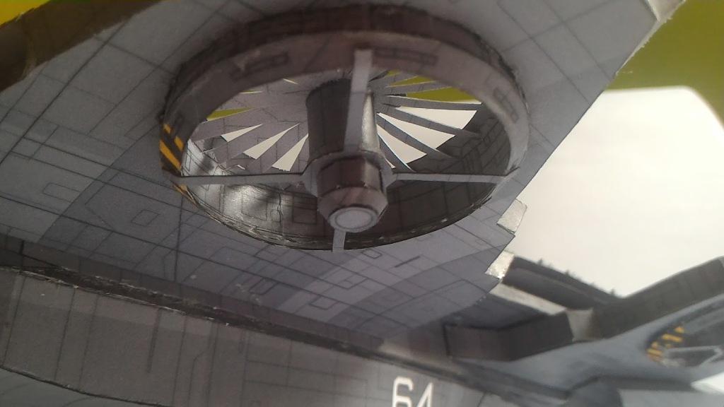 Летающий авианосец Helicarrier (Мстители) paper model