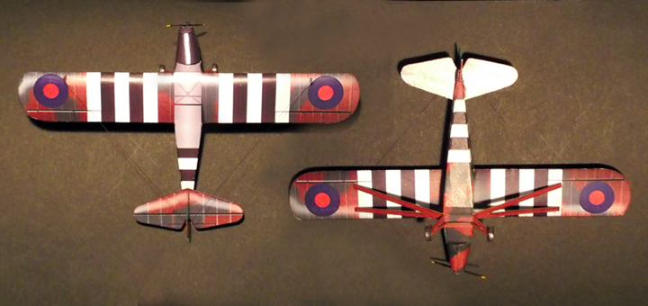 Самолет Taylorcraft Auster AOP Mk.III paper model