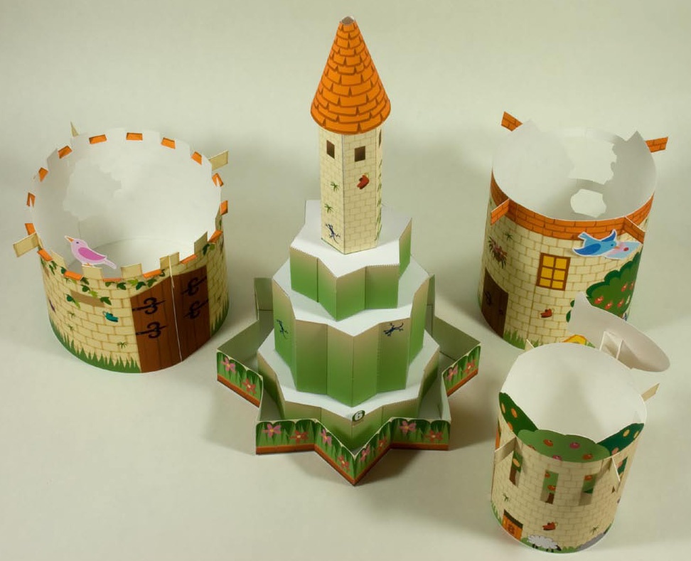 Замок-карусель paper model