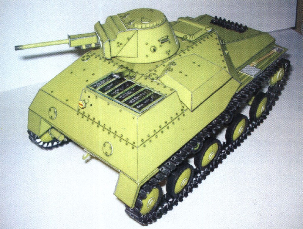 Бумажное моделирование - 22 - Танк Т-30 magazine