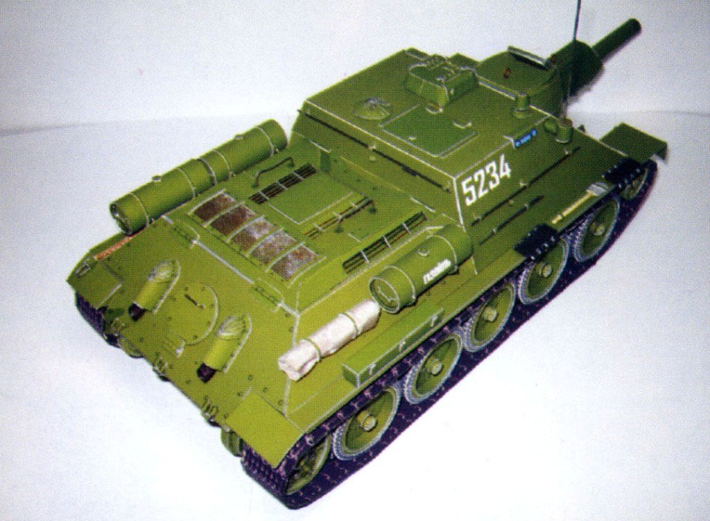 Бумажное моделирование - 25 - Самоходная установка СУ-122 magazine