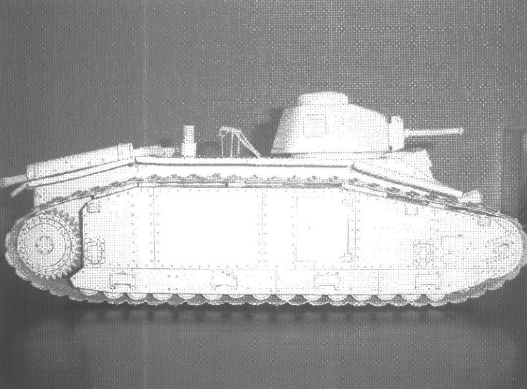 Бумажное моделирование - 35 - Танк B1 magazine