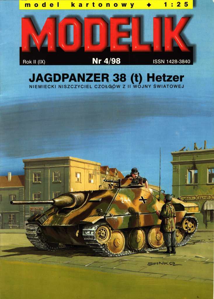 Modelik - 4/1998 - Самоходная установка Hetzer