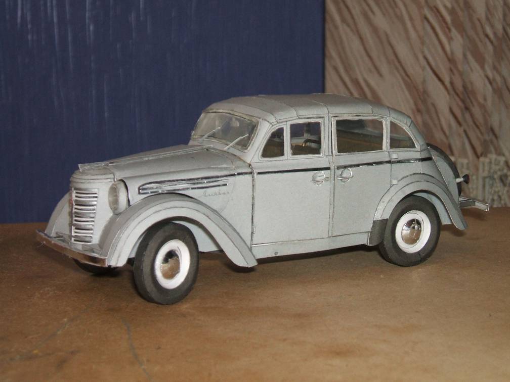 W.M.C. Models - 02/2011 (9) - Автомобиль Москвич-400 / Opel Kadett 1938 magazine