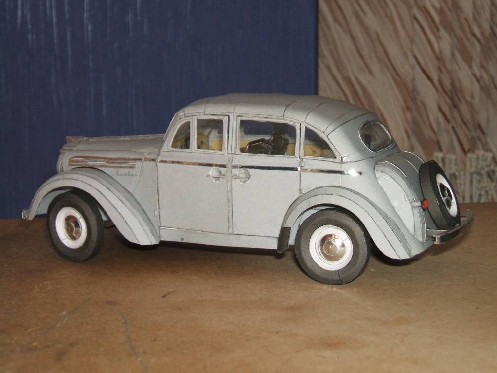 W.M.C. Models - 02/2011 (9) - Автомобиль Москвич-400 / Opel Kadett 1938 magazine