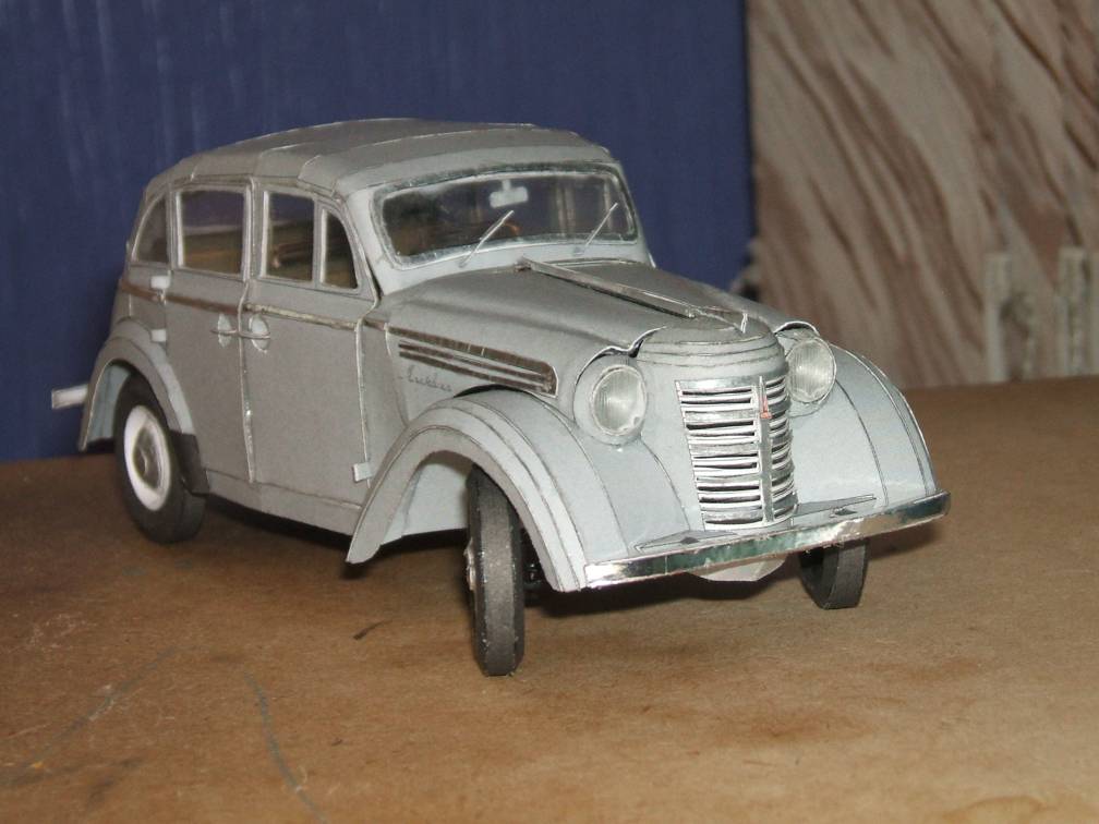 W.M.C. Models - 02/2011 (9) - Автомобиль Москвич-400 / Opel Kadett 1938 magazine
