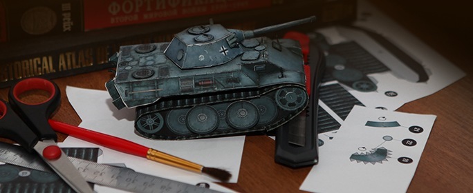 Макет танка - 002 - Танк VK 1602 Leopard magazine