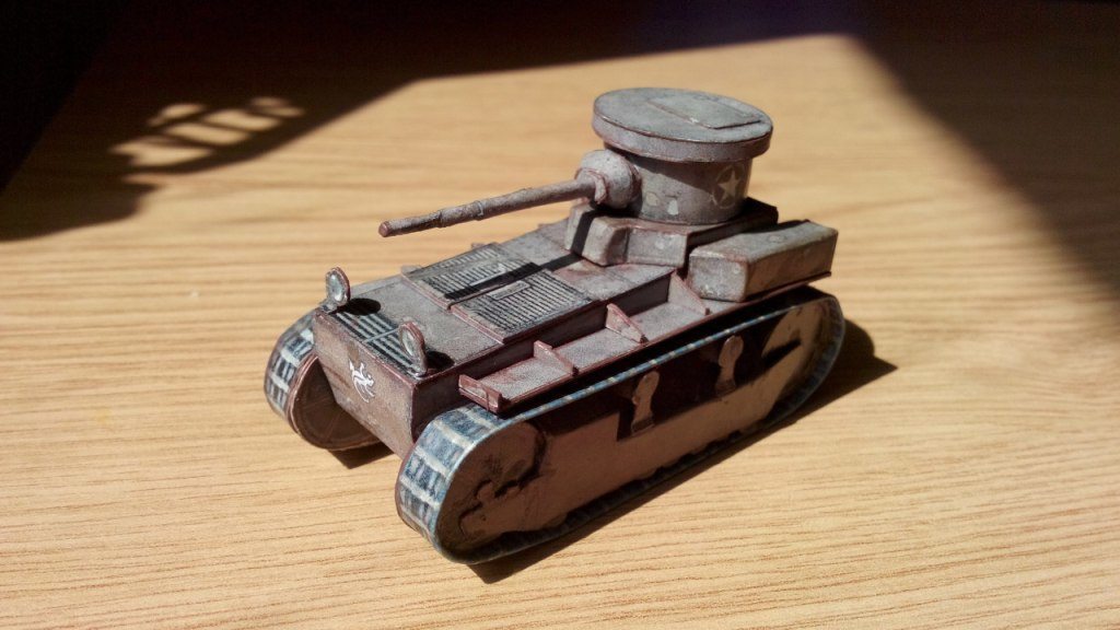 Макет танка - 003 - Танк T1 Cunningham magazine