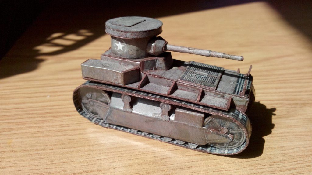 Макет танка - 003 - Танк T1 Cunningham magazine